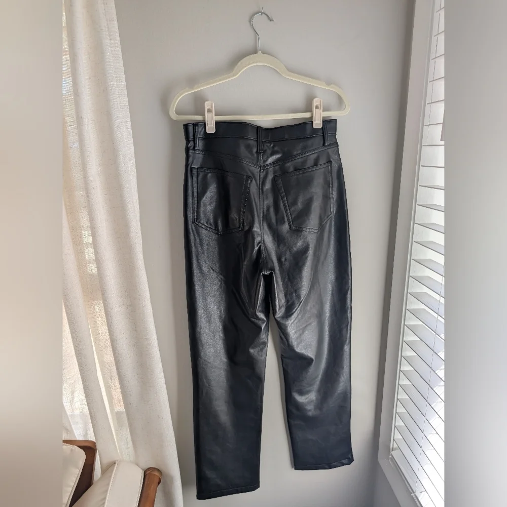 Abercrombie & Fitch Black Leather Pants - Picture 2 of 3